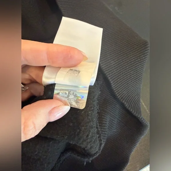 The North Face Men's Cotton Charcoal Black Hoodie - Picture 5 of 6